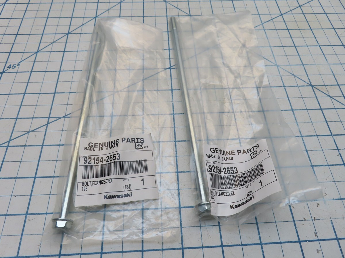 NOKです Kawasaki 92154-2653 Throttle Bolt Flanged 6X195 2 Pack | eBay