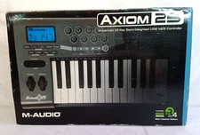 M-Audio Axiom 25 Advanced 25-Key Semi-Weighted USB MIDI Controller in Box