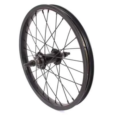 KHE BIKES ARSENIC BMX 16" Rear Wheel 10mm Axle 9T Cassette (RHD) - Black - Image 1 of 3