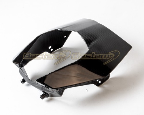 KTM 690 SMC R Enduro Rally 2010 - 2018 carenado delantero fibra de carbono tejido liso - Imagen 5 de 6