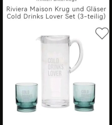 Riviera Maison Krug Set Cold Drink Water Only