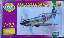 SMER Dewoitine D 520 0158 1/72 FS NEW Model Kit ‘Sullys Hobbies’