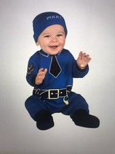 Infant Baby Policeman Costume Baby's 1st Halloween