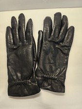 Thinsulate 40 Gram Black Leather Insulated Gloves Woman Size Small