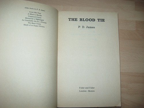 P D James The Blood Tie 1980 Innocent uncorrected proof ex George Locke - rare - Picture 2 of 11