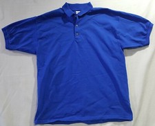 Gildan Ultra Cotton Polo Shirt Blue Size XL