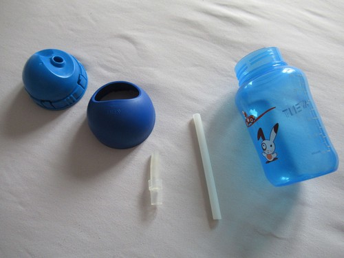 Kinder Trinkflasche, Philips Avent, blau, mit Trinkhalm, 300ml, Trinklernflasche - Bild 3 von 3