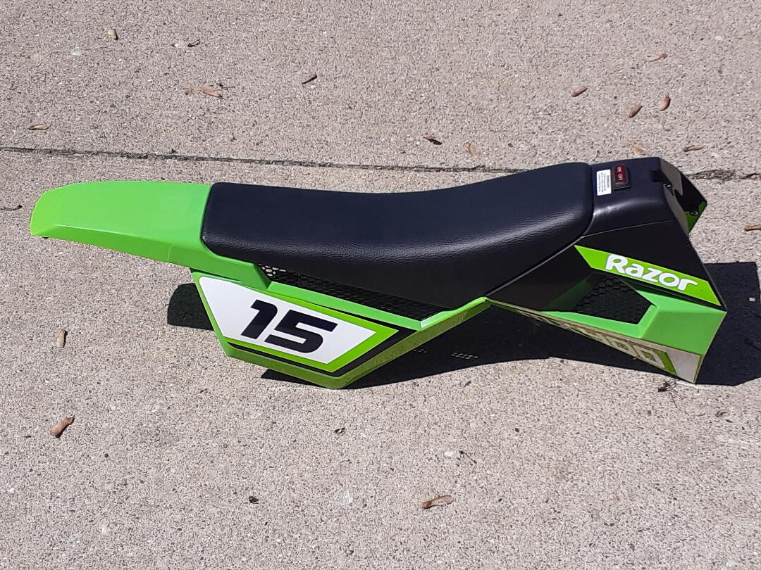 New! Green MX400 SEAT FAIRING and Gas Tank Razor DIRT ROCKET DIRT