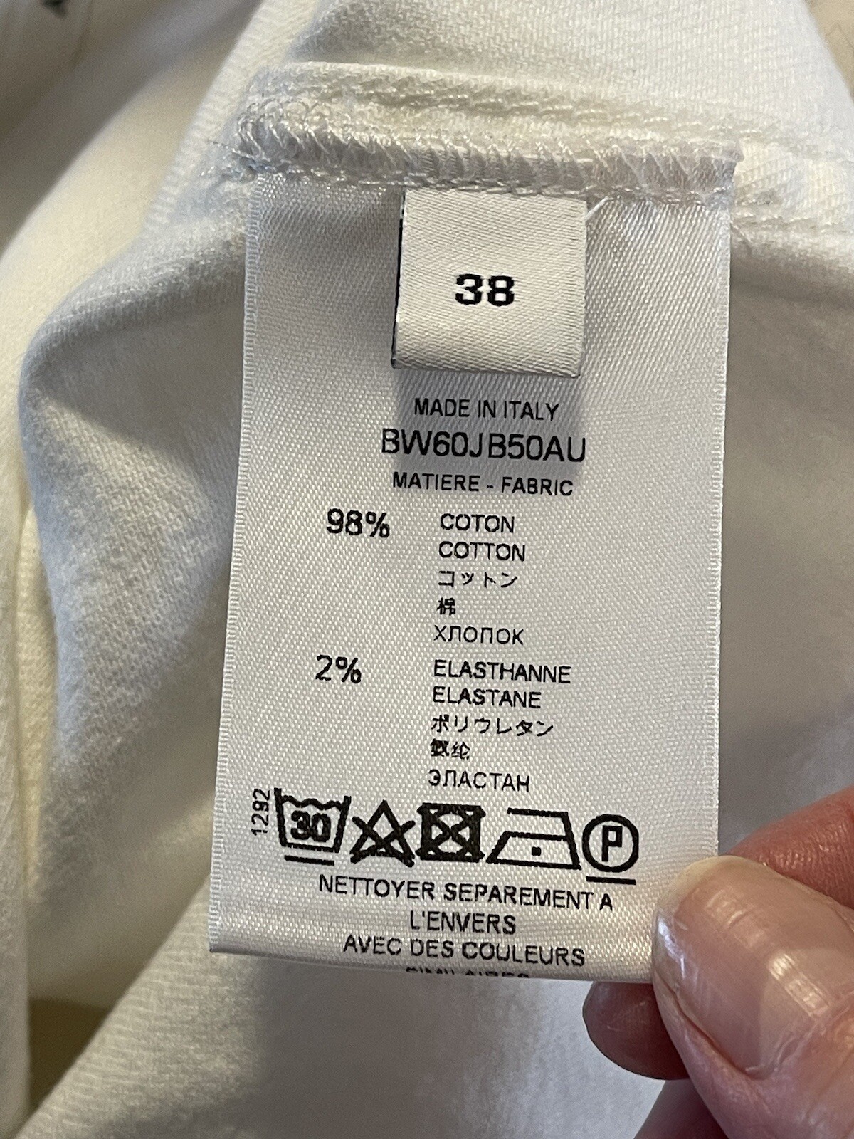 Givenchy Snap Button White Denim Western Style Sh… - image 9