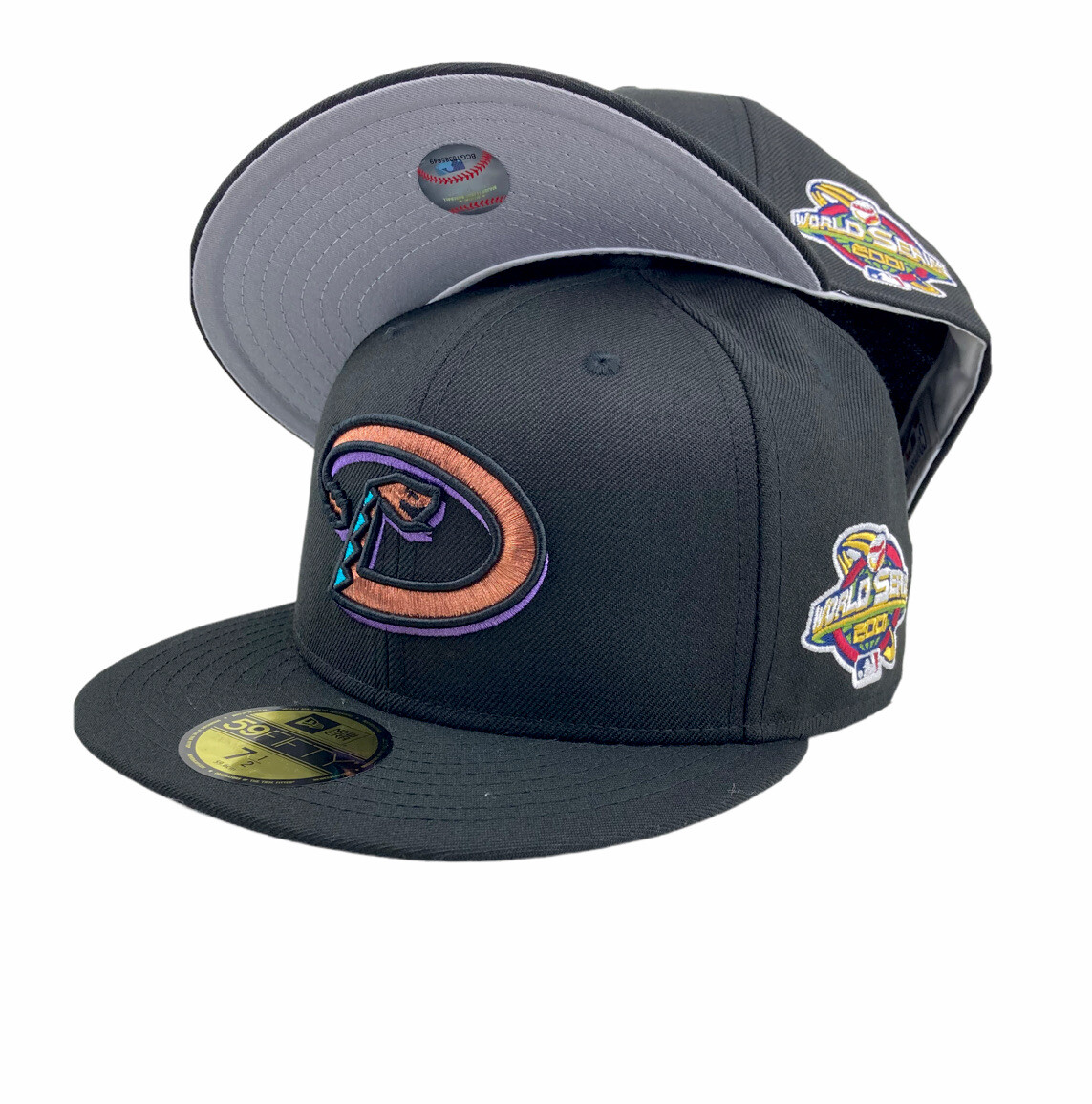 【海外限定】NEW ERA 59FIFTY Arizona Diamond Backs WS'01 Gray Arizona Diamondback 2001 World Series hat New Era 59fifty