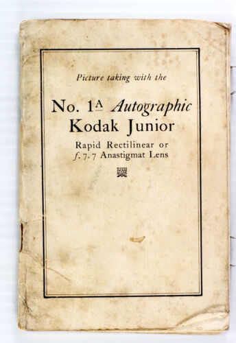 Original Kodak No. 1A Autographe Junior Caméra Manuel - Mars 1923 - 64 pages - Photo 1/1