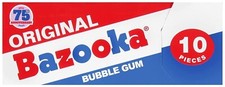 Throwback Original Bazooka Bubblegum 10 Pieces Pack American Bubble Gum