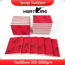 Sponge Sandpaper Square 75x100mm Dry Auto Polishing Abrasive 400-2000Grit (20pcs
