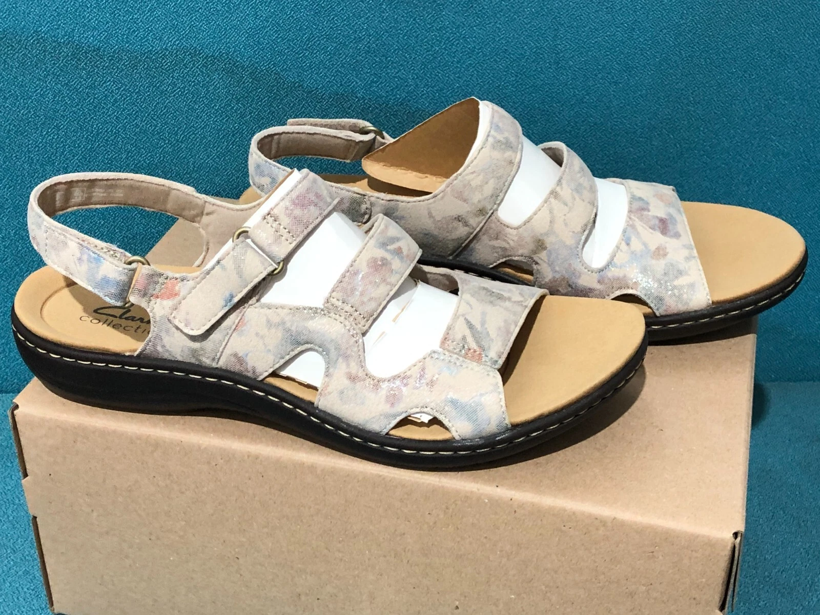 Sandalo Clarks donna stile Laurieann interesse sabbia USA taglia 9 M