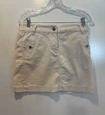 J. Crew Vintage Cord Ivory Mini Skirt Womens Size 2