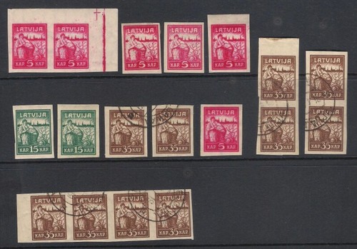 Latvia 1919 - Liberation of Riga - Mi 25-27 - Sc 43-45