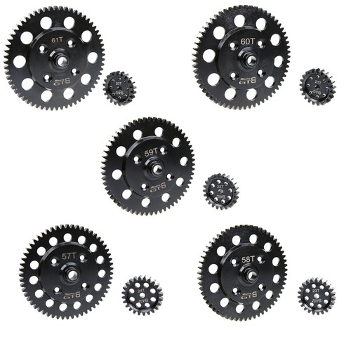 GTB LOSI DBXL Steel Pinion Spur Gears 57T/24T 58T/23T 59T/22T 60T/21T 61T/20T - Picture 8 of 8