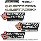 1986 1987 GRAND NATIONAL INTERCOOLED 3.8 SFI Turbo Hood Fender Trunk Emblem SET