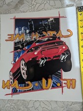 Vintage T-Shirt Transfer Iron On Graphic Catch Me If You Can Sports Car Racing