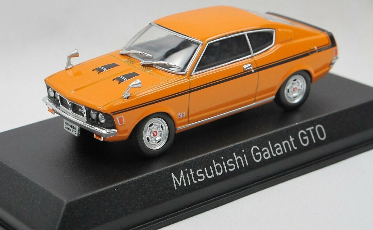 中古ミニチュア模型　Mitsubishi Galant GTO MR オレンジ Norev 1:43 Mitsubishi Galant GTO built in 1970 orange 800173