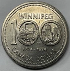 1974 Double Yoke #6 Canada $1 Dollar. AU/UNC Condition. A-182