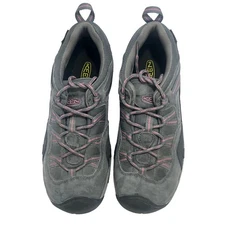 Keen Woman's Gray Hiking Shoes Toe Bumper Trail Lace Up US 9.5 EU 40 Design 5296