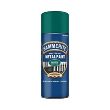 DARK GREEN Hammerite Spray Paint Direct To Rust Aerosol Quick Drying Metal 400ML