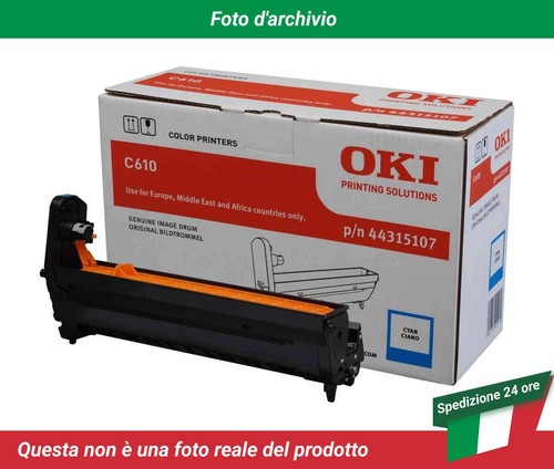 44315107 Oki C610cdn Tamburo di stampa Ciano - Photo 2/4