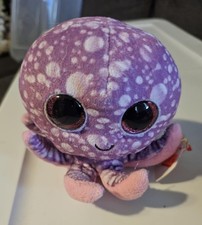 Ty Beanie Boos- Legs The Octopus 6" w Glitter Eyes
