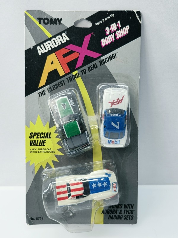 AURORA TOMY AFX 3 IN 1 BODY SHOP CORVETTE CAMARO T-BIRD HO SLOT CAR NEW NICE!!