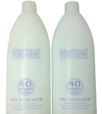 Vivitone 40 Volume Oxy Activator Cream Devloper 32 oz/946 ml [2 Pack] *New AUTH