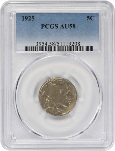 1925 Buffalo Nickel AU58 PCGS