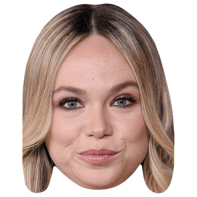 Amanda Fuller (Hair Down) Promi Maske, flaches Kartengesicht, Kostüm Maske