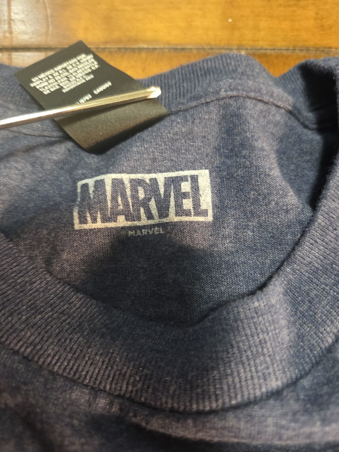 Marvel Captain America Shield Shirt 2XL Hanes Beefy-T Heavyweight Blue Graphic image 4