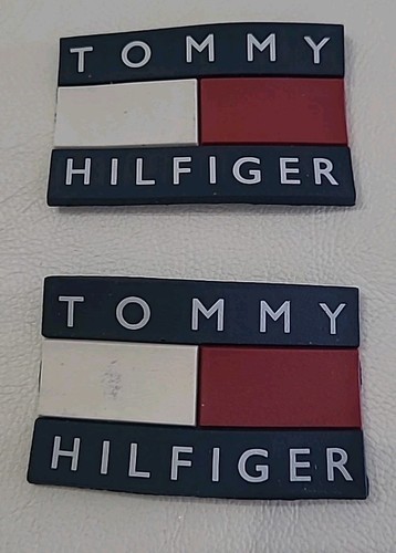 2 Vintage Tommy Hilfiger Logo Replacement Patch For Sandles Rubber 2"× 1 1/4" ⬇️ - Picture 20 of 22