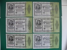 Germany 6x 50000 Mark 1922