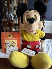 Talking Mickey Mouse Worlds of Wonder Book, Cassettes Works