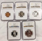 1963 Proof Set NGC PF67 Lincoln Jefferson Roosevelt Washington Qtr Franklin Half