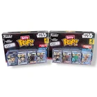 Funko Bitty Pop Star Wars Lot of 8 + 2 Display Shelves & Original Boxes
