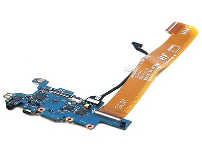 SAMSUNG GALAXY NP930QED USB-C AUDIO MICRO SD I/O BOARD WITH CABLES BA41-02941A