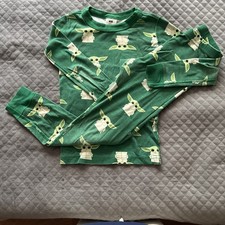 Hanna Andersson 120 Us 6  7 Star Wars Yoda Mandalorian Pajamas Preowned