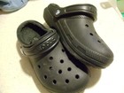 Crocs Black Sz 7 w   5 m   Great Condition  Fleece Lined — photo 2