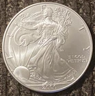 2000 American Silver Eagle Dollar Coin Beautiful Flawless Gem 99.9% Silver