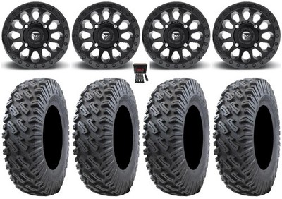 Fuel Vector 14'' Wheels Black 30'' Dirt Commander 2.0 Tires Can-Am Defender