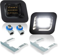 LED License Plate Lights with Clip Retainer Sockets for Dodge RAM Light Kit