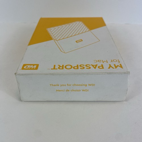 WD My Passport 1TB Portable External Hard Drive For Mac With Cable TESTED WORKS - Picture 10 of 14