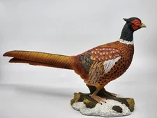 Slifka LARGE RING NECKED PHEASANT Resin Statue FIGURINE