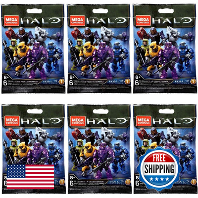 Mega Construx Halo Universe Series 1 Blind Bag Mini Figures Bundle Complete Set