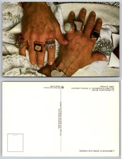 Liberaces Jeweled Hands Postcard