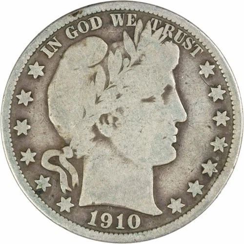 1910 Barber Silver Half Dollar VG Uncertified #210